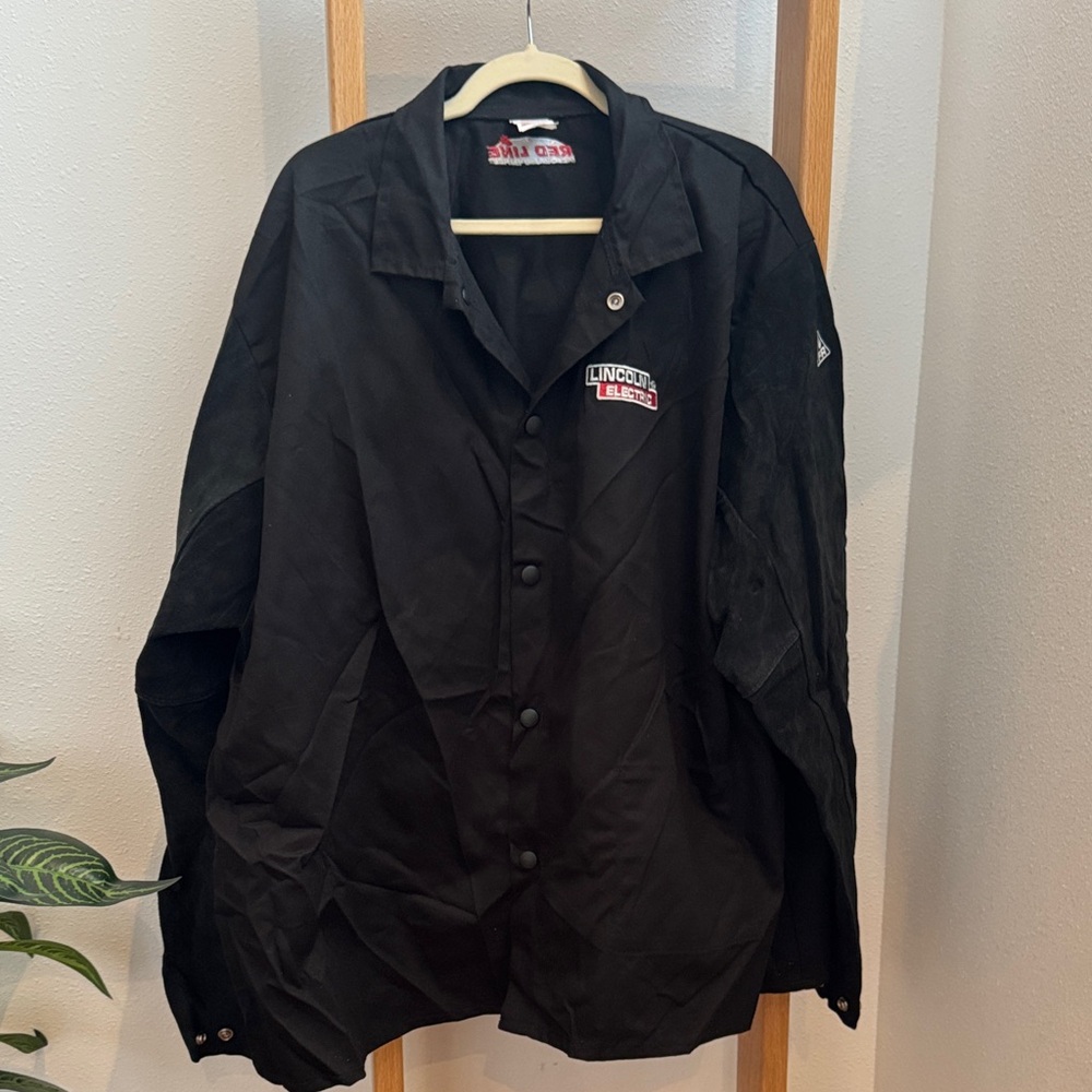 Lincoln Electric Red Line Welding Apparel Traditional Split Leather Jacket XXXL